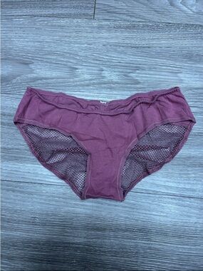 Victoria's Secret Mauve Mesh Hipster Panty